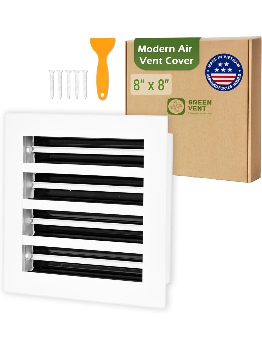 Modern AC Vent Cover 8x8 Duct Opening Green Vent Aluminum Linear Slot Diffuser
